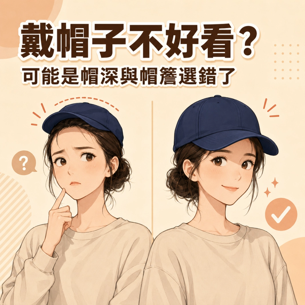 為什麼戴帽子不好看？ 問題可能不在你的臉！帽深與帽簷才是關鍵