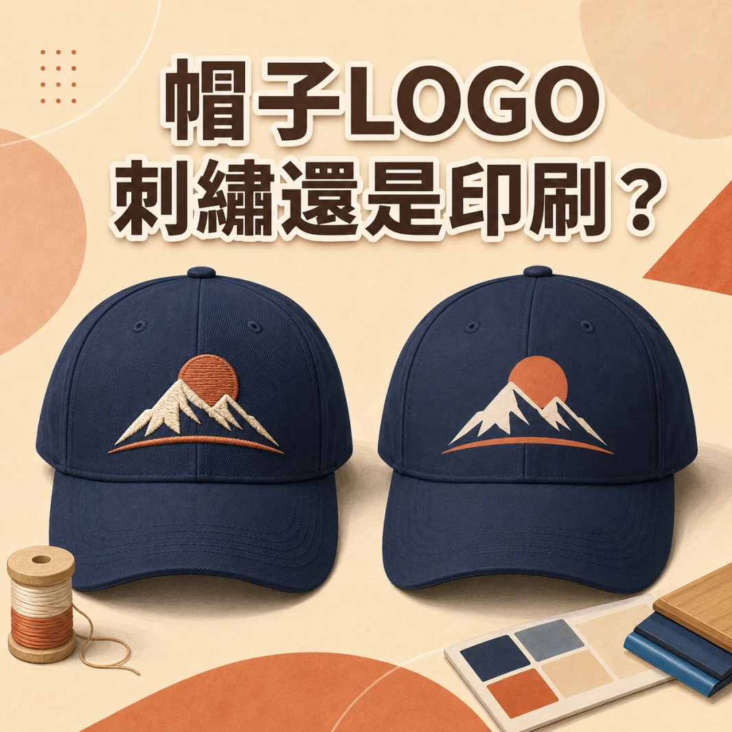 帽子上的LOGO要電繡還是印刷？不是哪種比高級而是哪種更適合