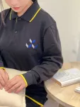 長袖假兩件排汗POLO衫