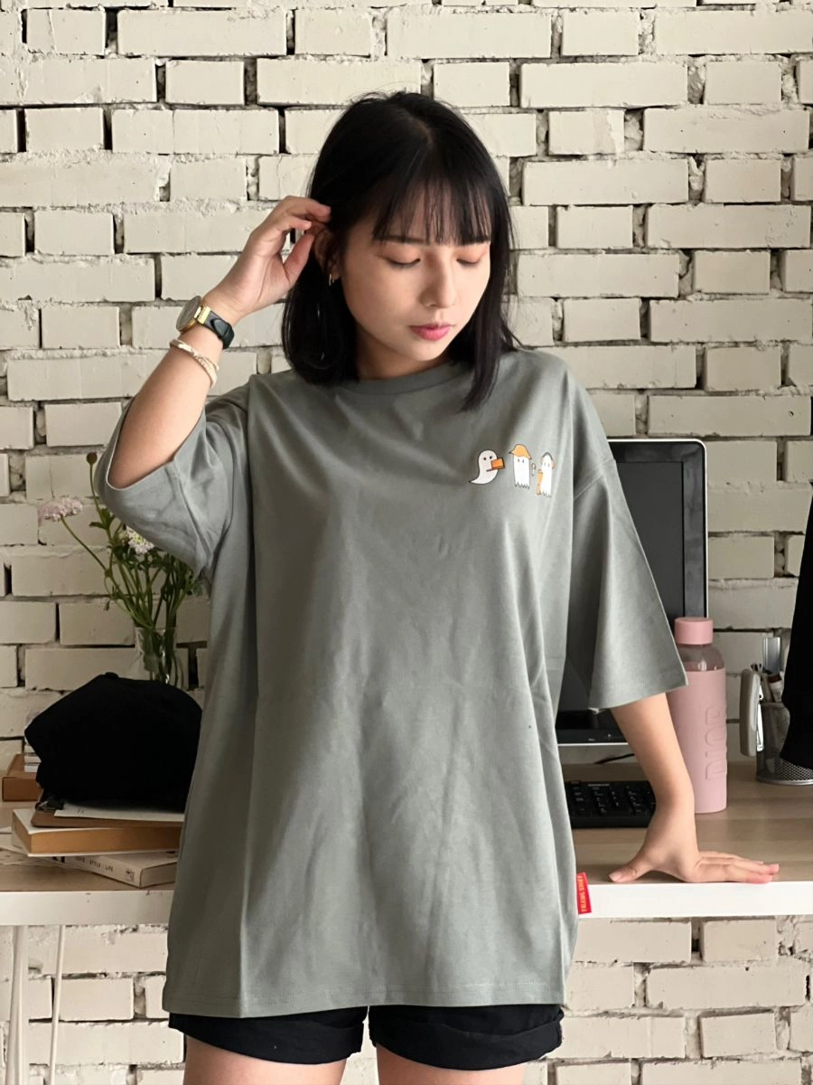 [偷聽史多利]落肩款設計圓T