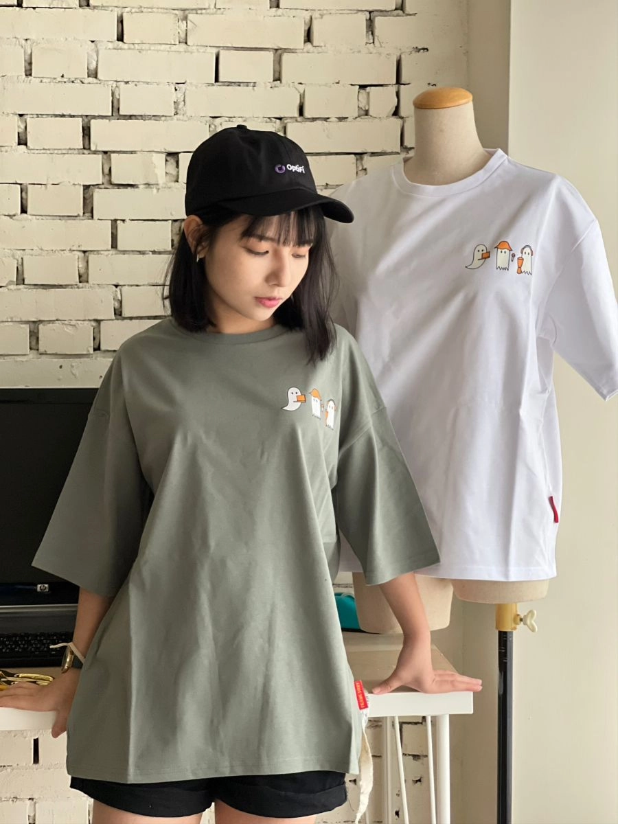 [偷聽史多利]落肩款設計圓T