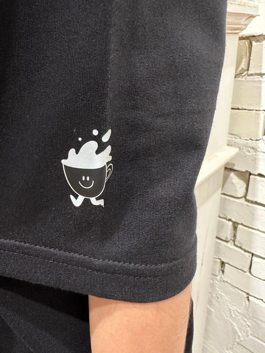 [CicaCafe]全轉印電繡圓T 