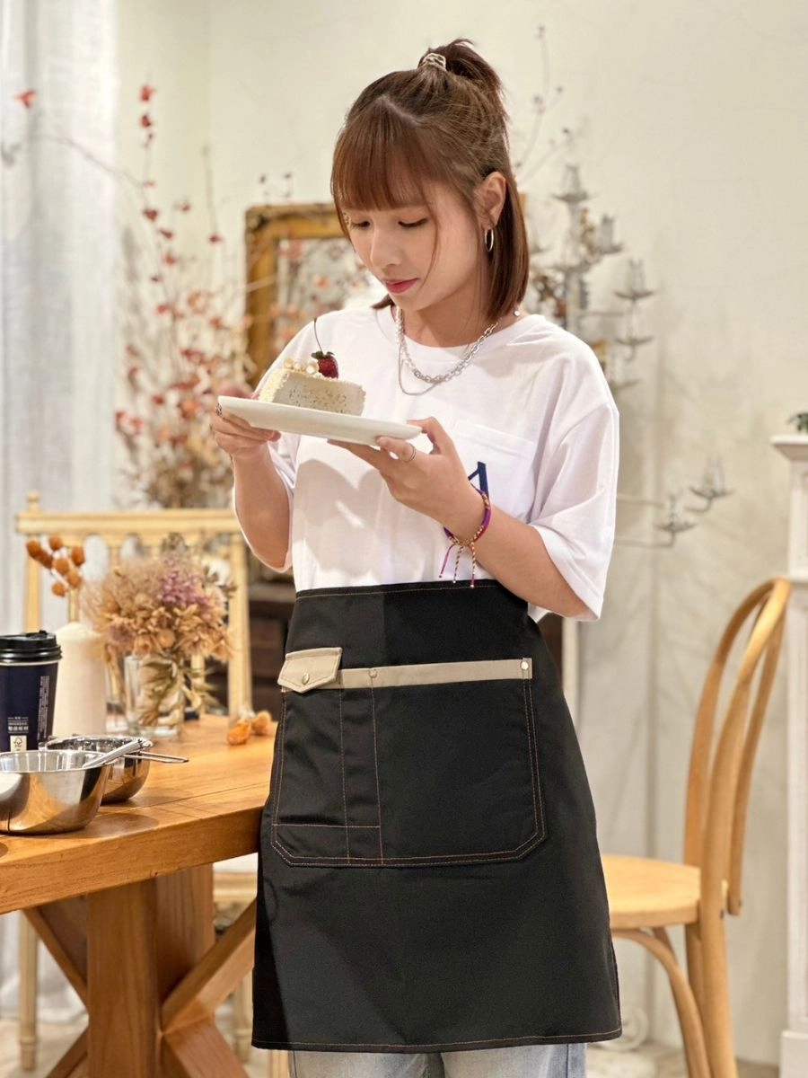 [自訂款]配色口袋圍裙 