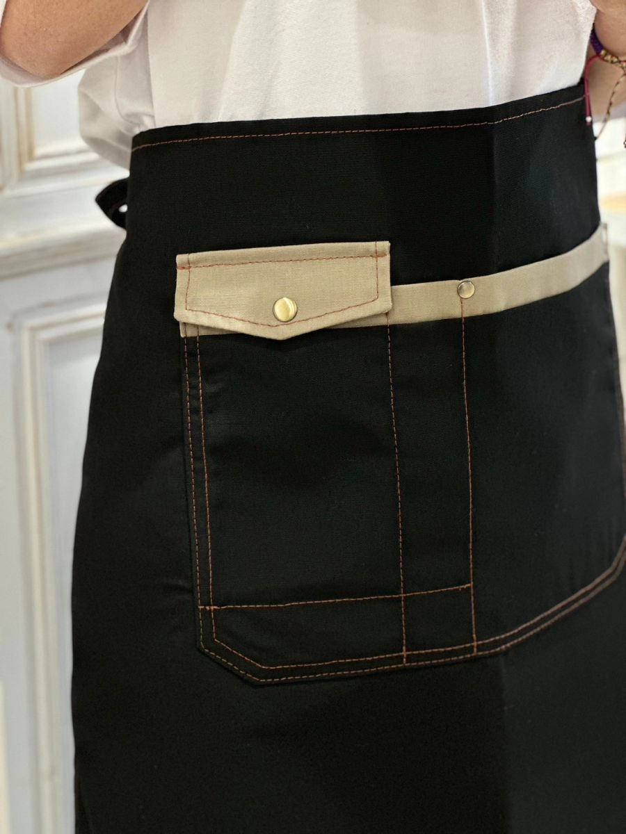 [自訂款]配色口袋圍裙 