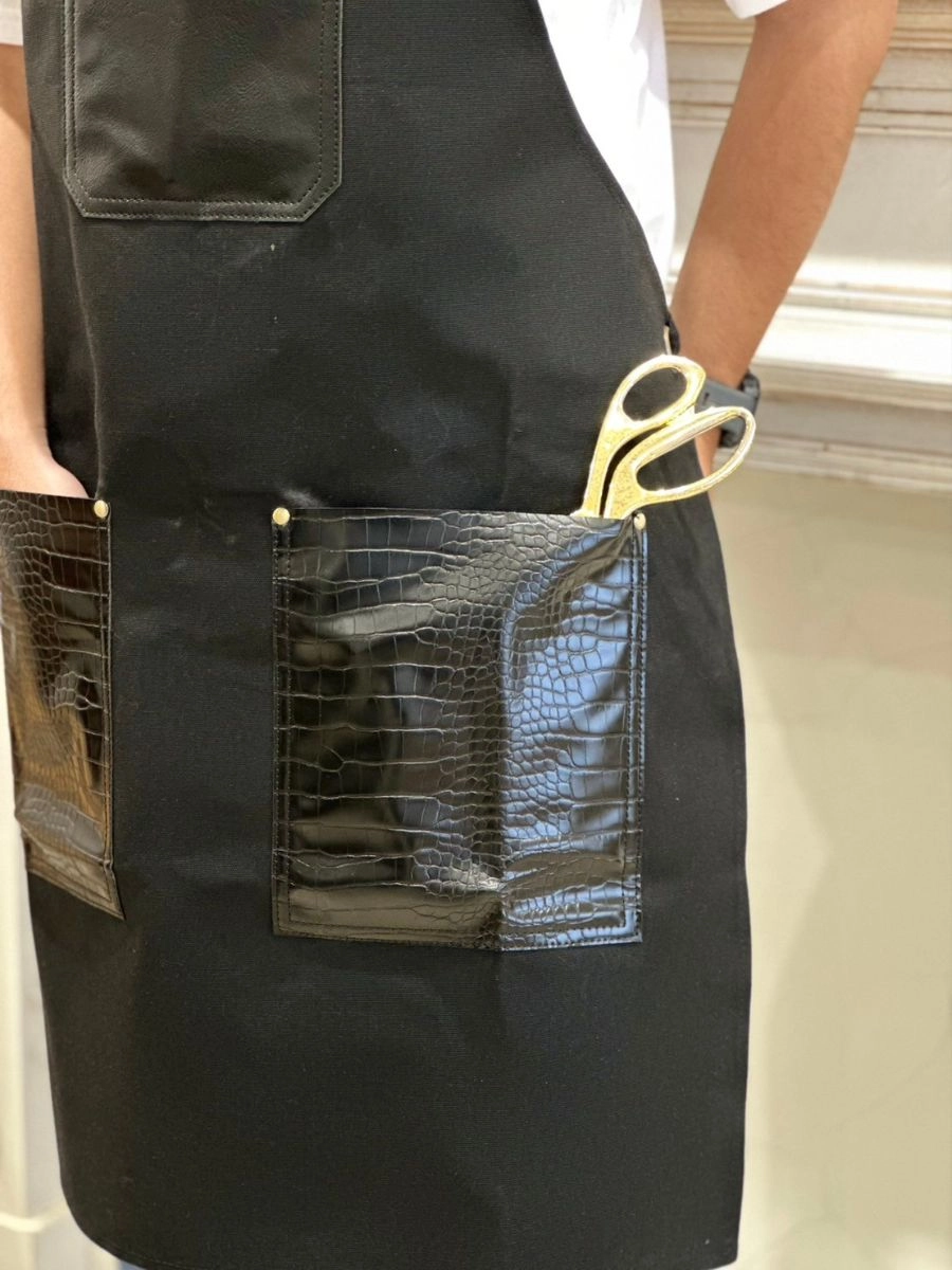 [自訂款]皮革帆布圍裙 