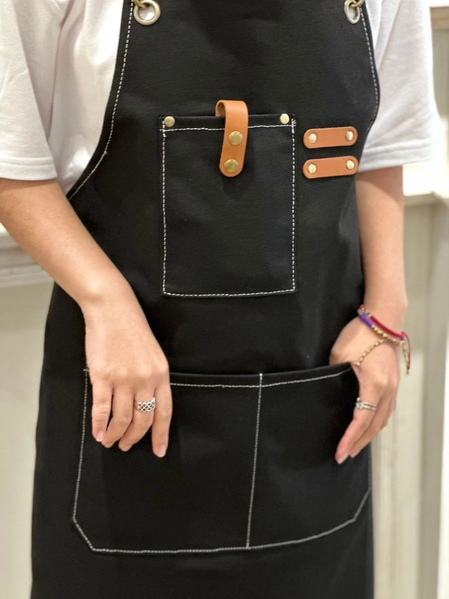 [自訂款]皮革帆布防水圍裙