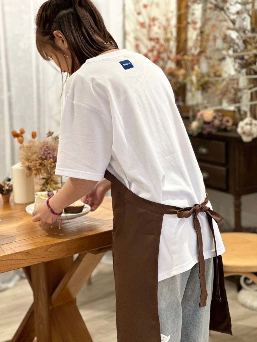 [自訂款]細斜紋多口袋圍裙