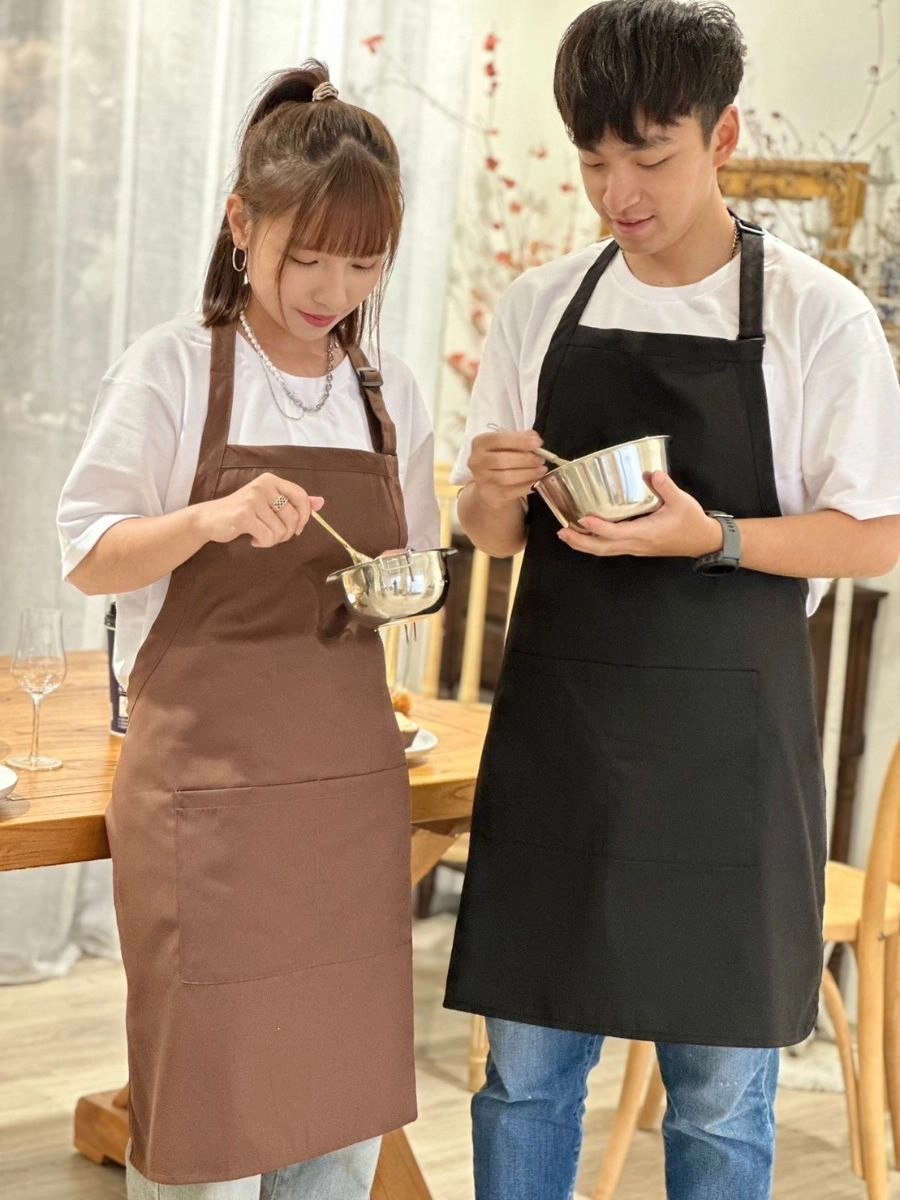 [自訂款]細斜紋多口袋圍裙