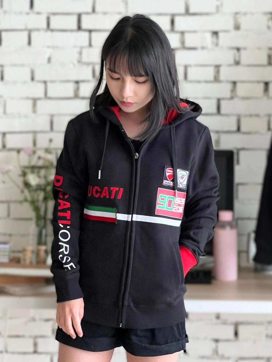 [DUCATI]設計款臂章連帽外套