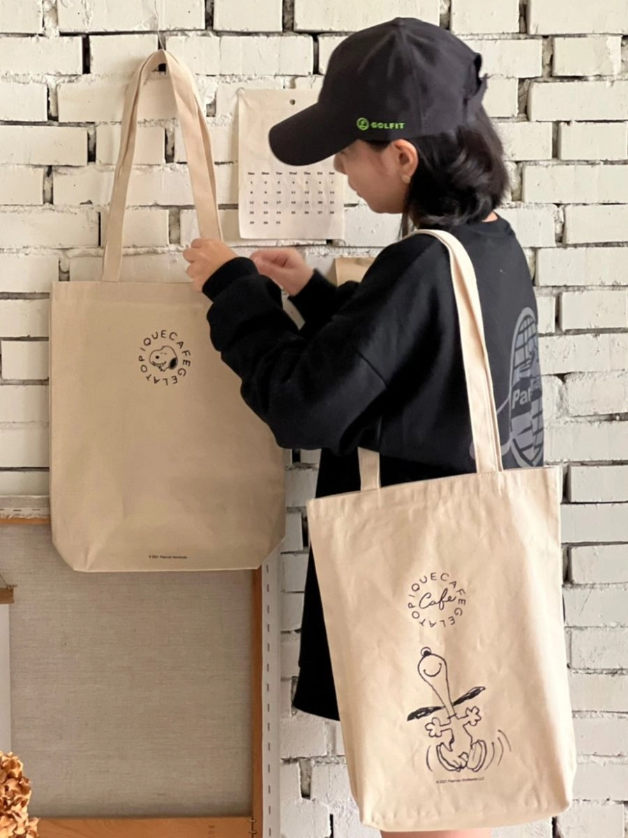 [史努比]雙款設計帆布肩背袋