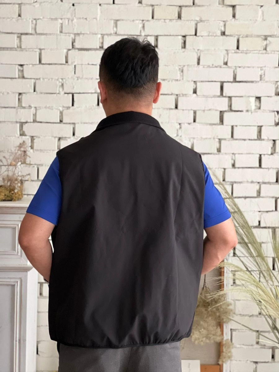 [自訂款]配色設計立領背心