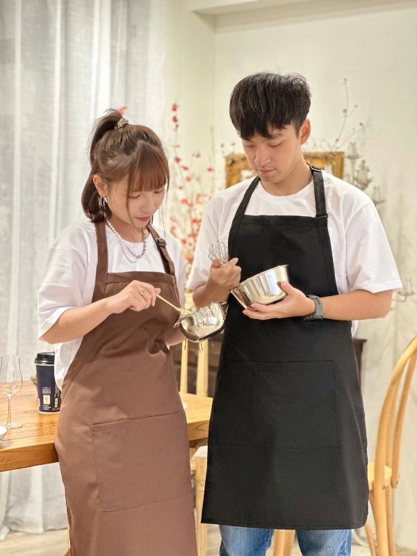 [自訂款]細斜紋多口袋圍裙