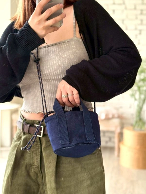[單寧牛仔]手提側背縮口水桶包